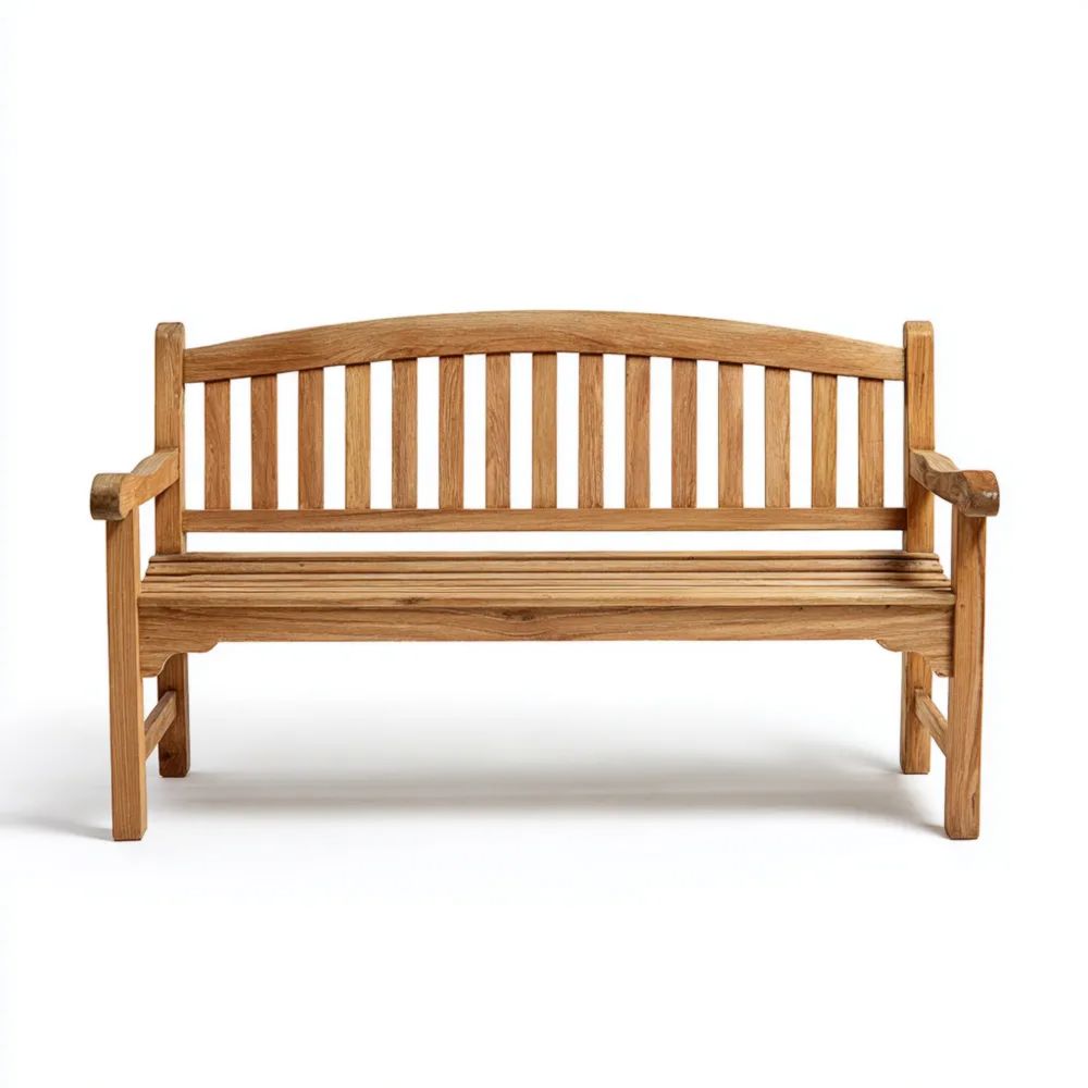 Panca da giardino in legno di teak 150x60x90 cm