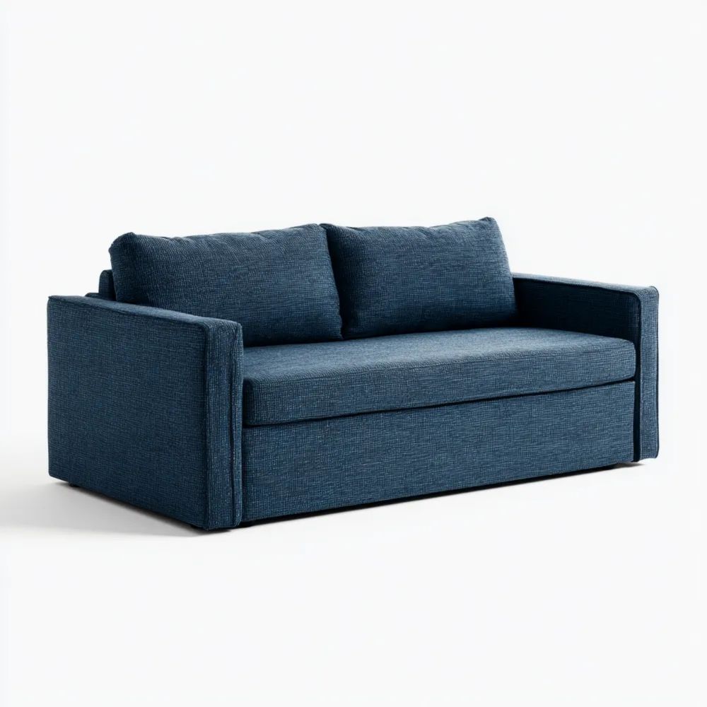 Divano a Due Posti 150x90x85 cm - Blu - Design Moderno