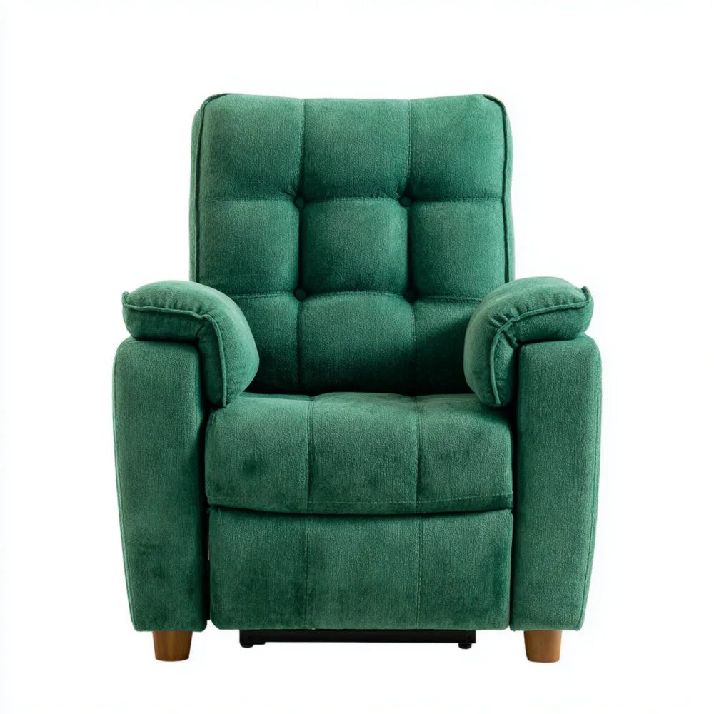 Poltrona relax reclinabile 85x90x100 cm in tessuto Verde - Design moderno