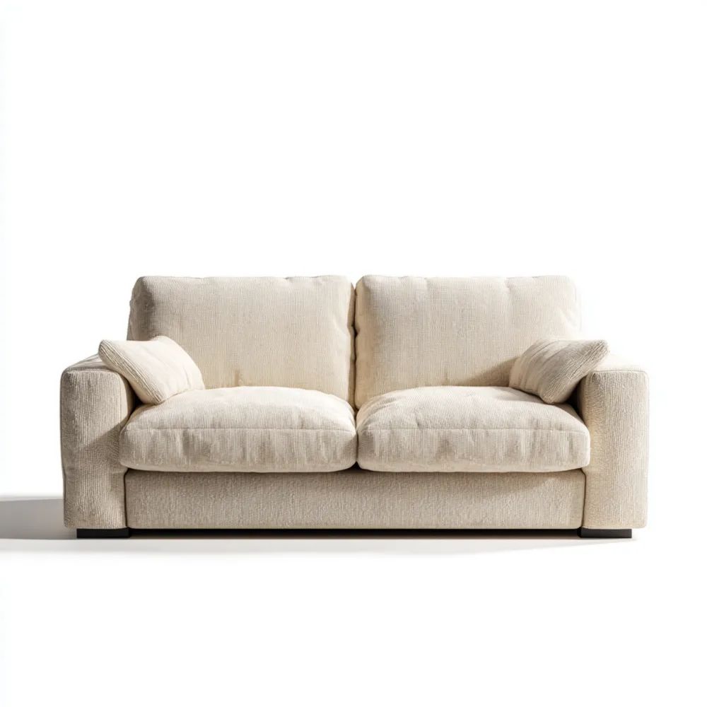 2-Sitzer-Sofa 150x85x90 cm – Creme – Modernes Design
