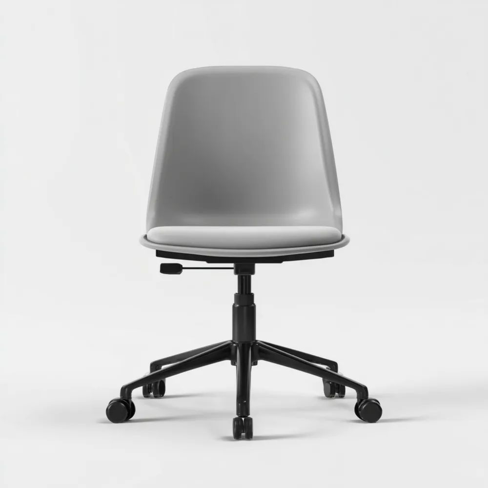 Sedia da ufficio 50x52x85-95 cm con ruote regolabile in altezza - Grigio