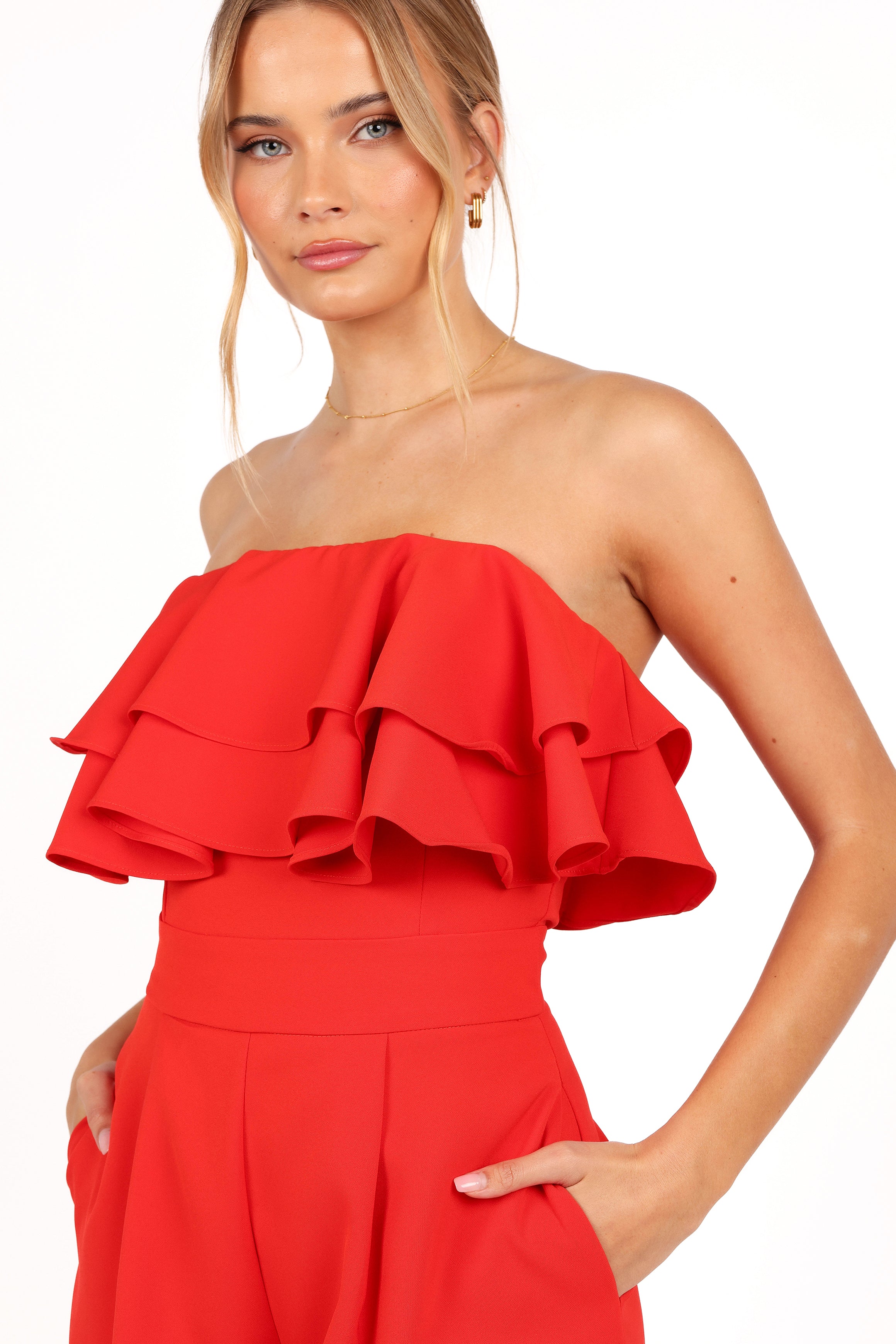 Elliott Romper - Red-Lovveek