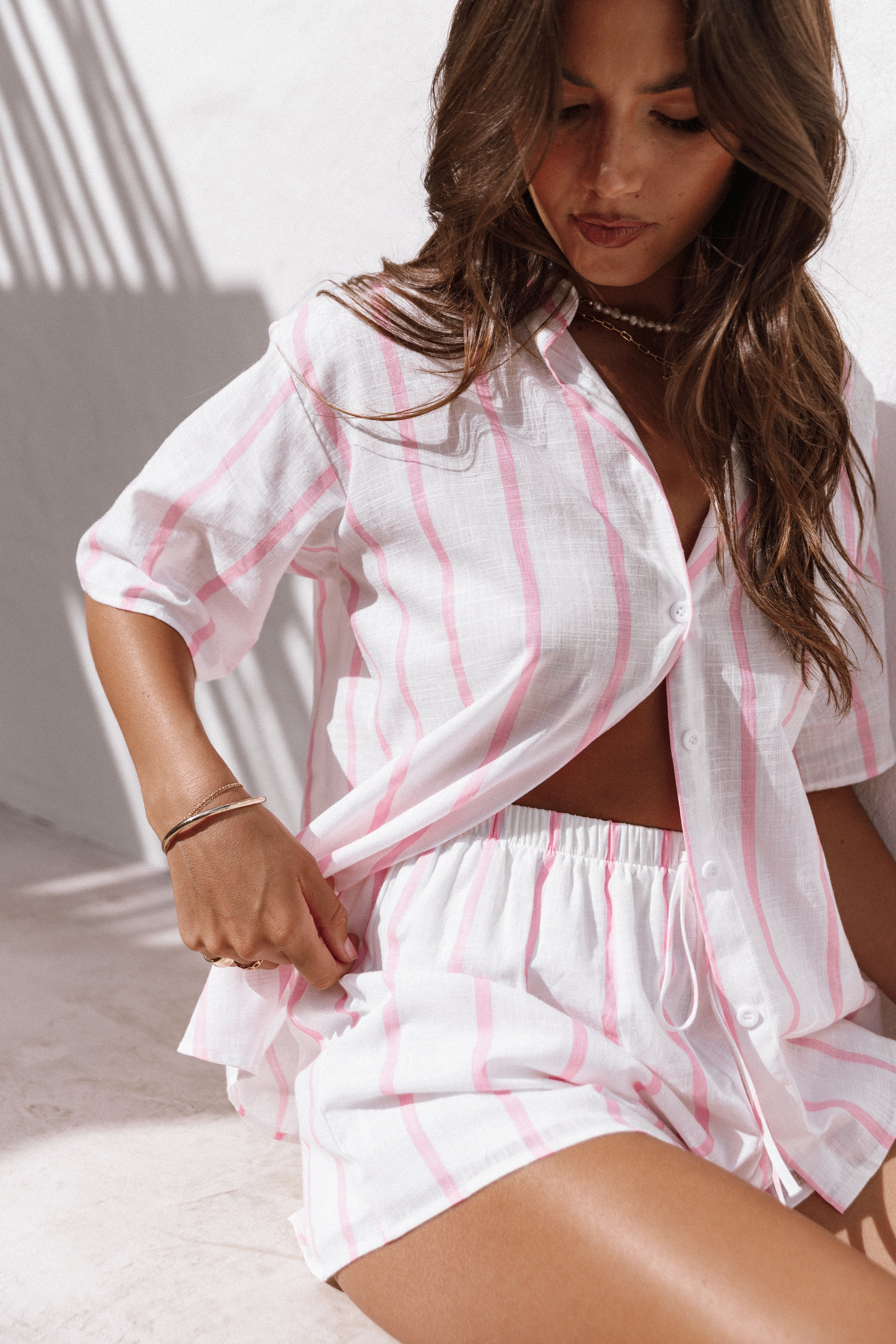 Costa Short Set - White-Lovveek