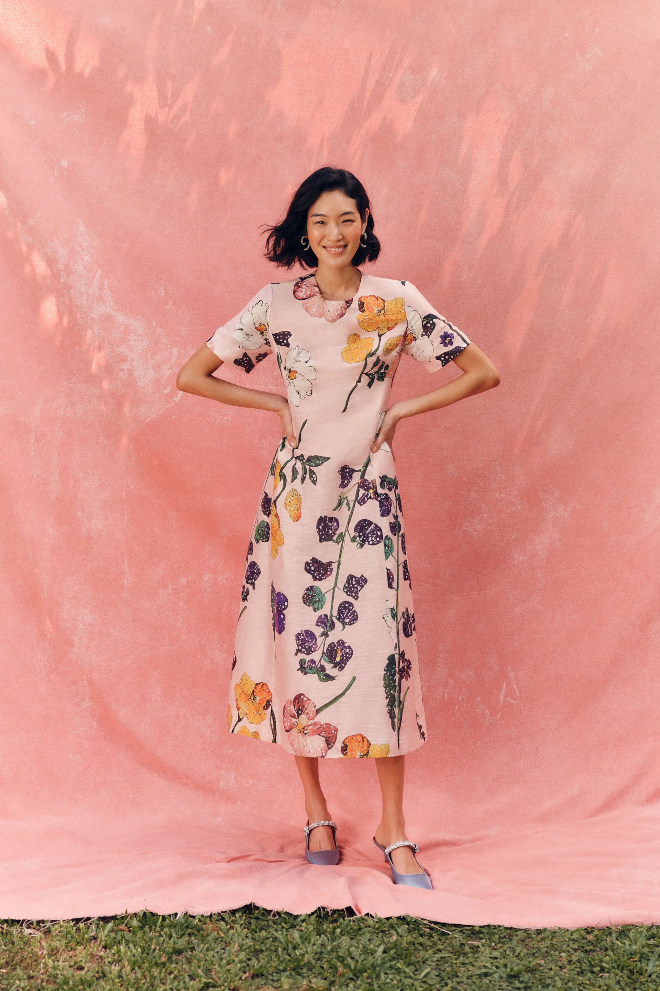 Wildbloom Caroline Midi Dress-Get Girly