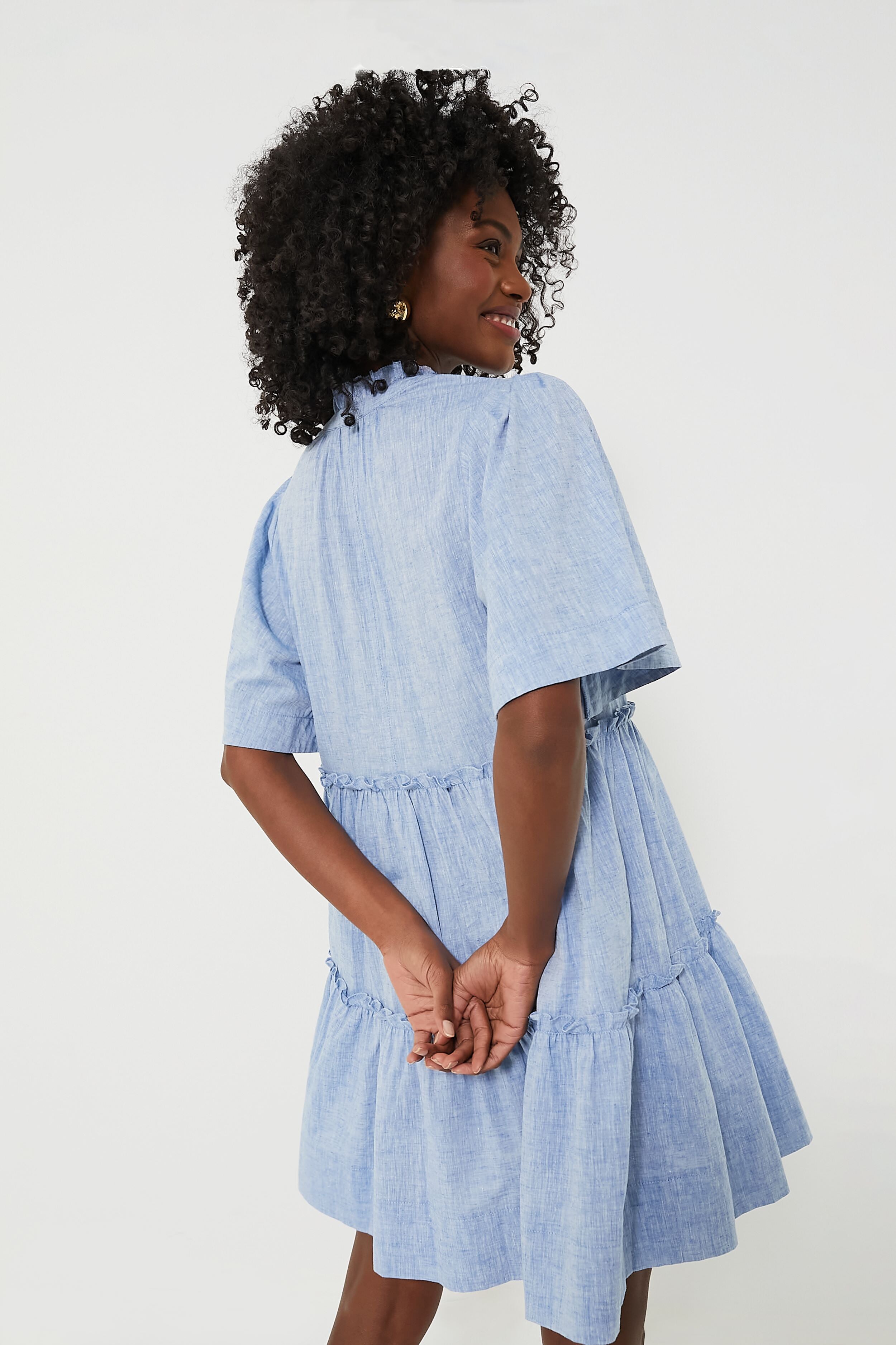 Chambray Crawford Dress-Get Girly
