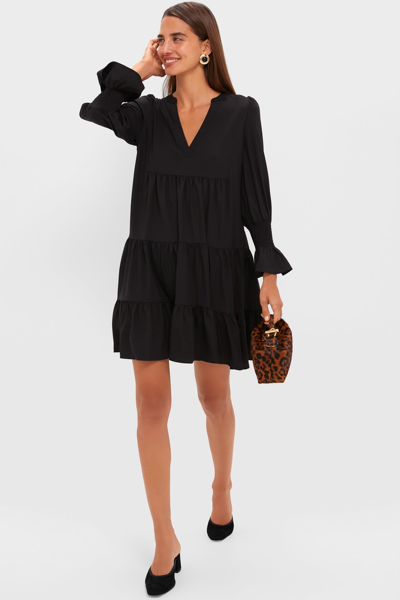 Black Crepe Kenzo Dress-Get Girly