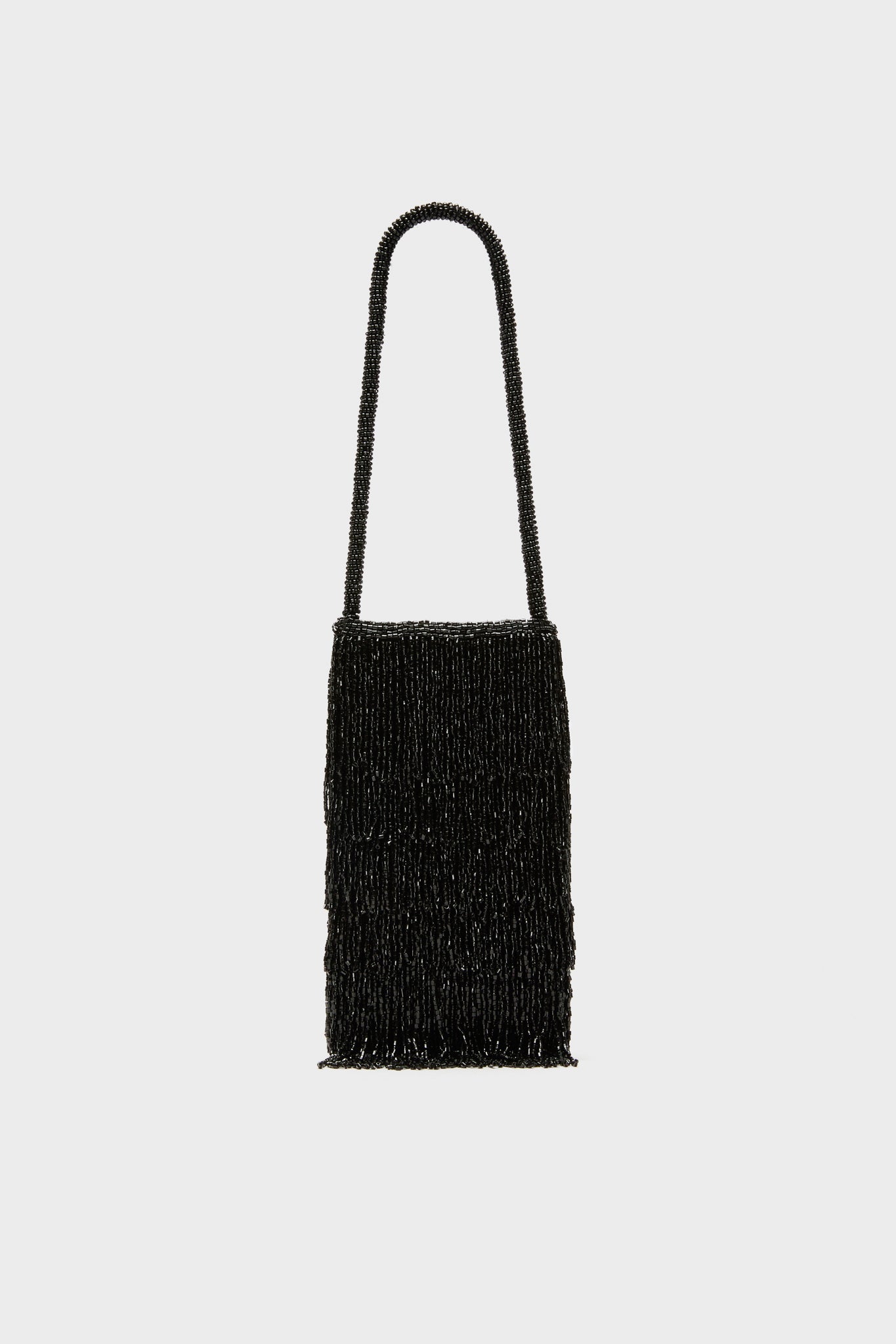 Black Beaded Josephine Mini Bag-Get Girly