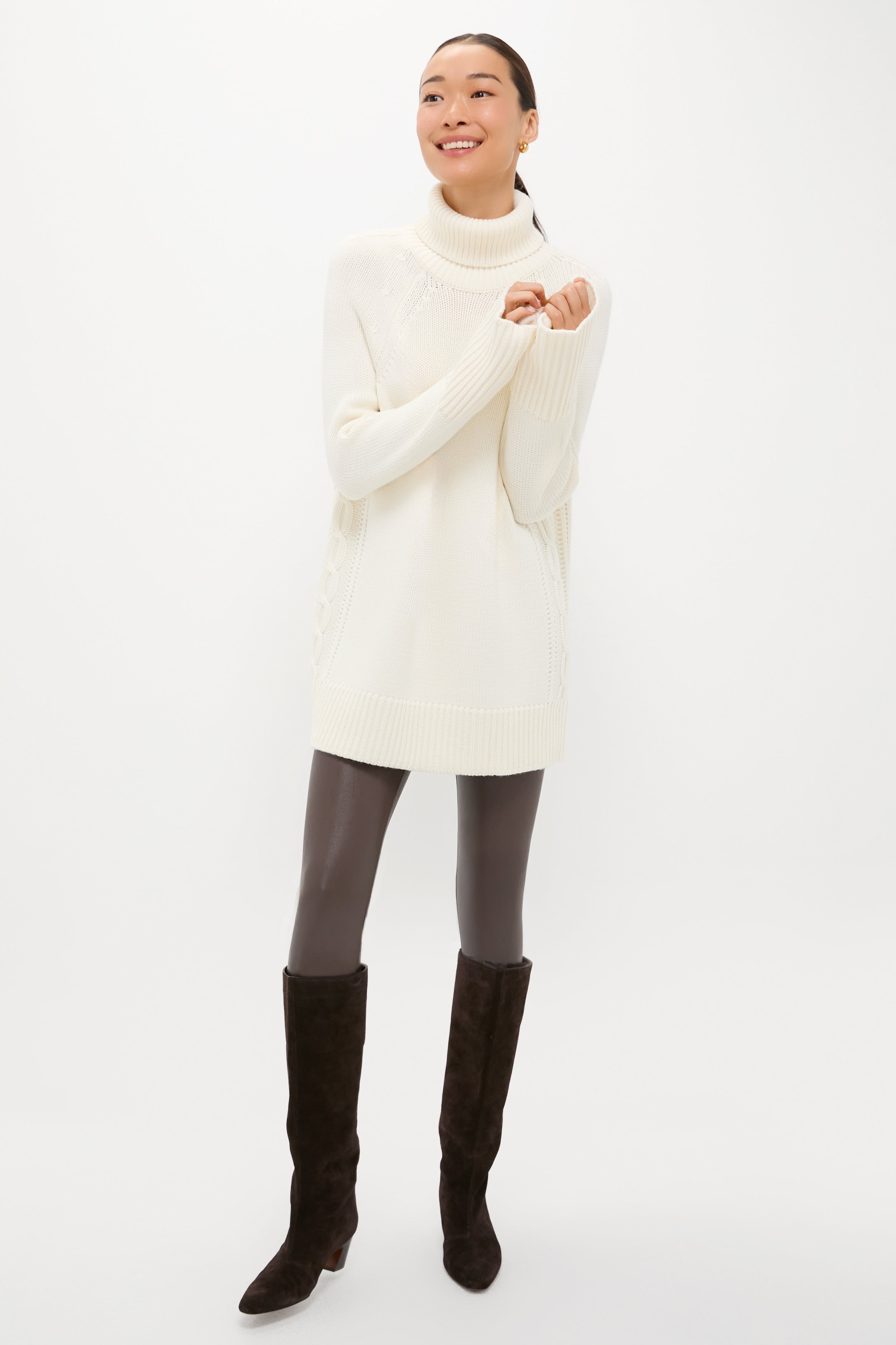 Ivory Louisa Turtleneck Sweater-Get Girly