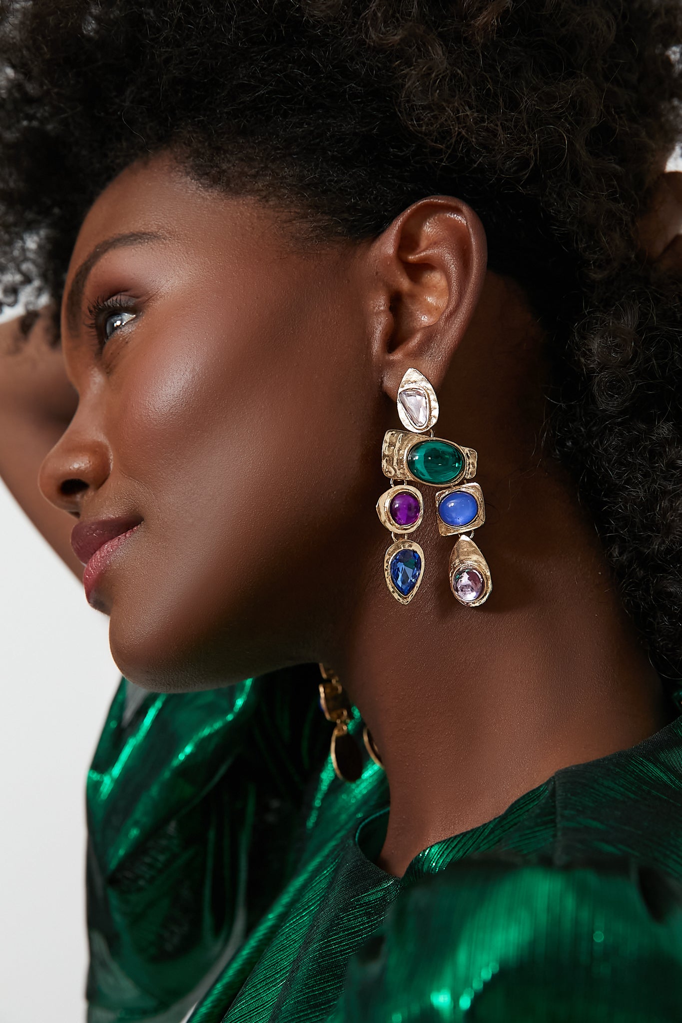 Jewel Multi Stone Earrings-Get Girly