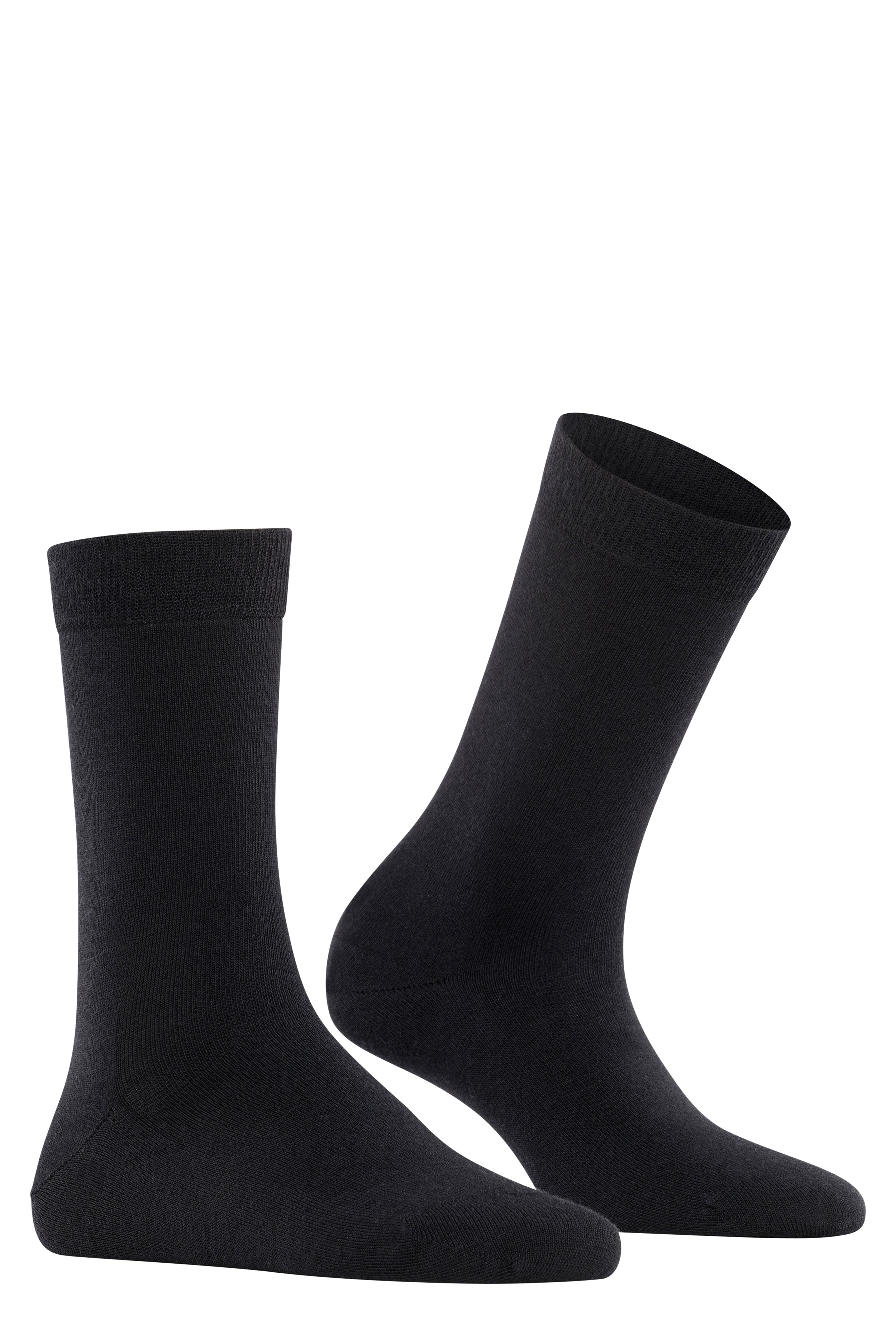 Black Merino Cotton Blend Socks-Get Girly