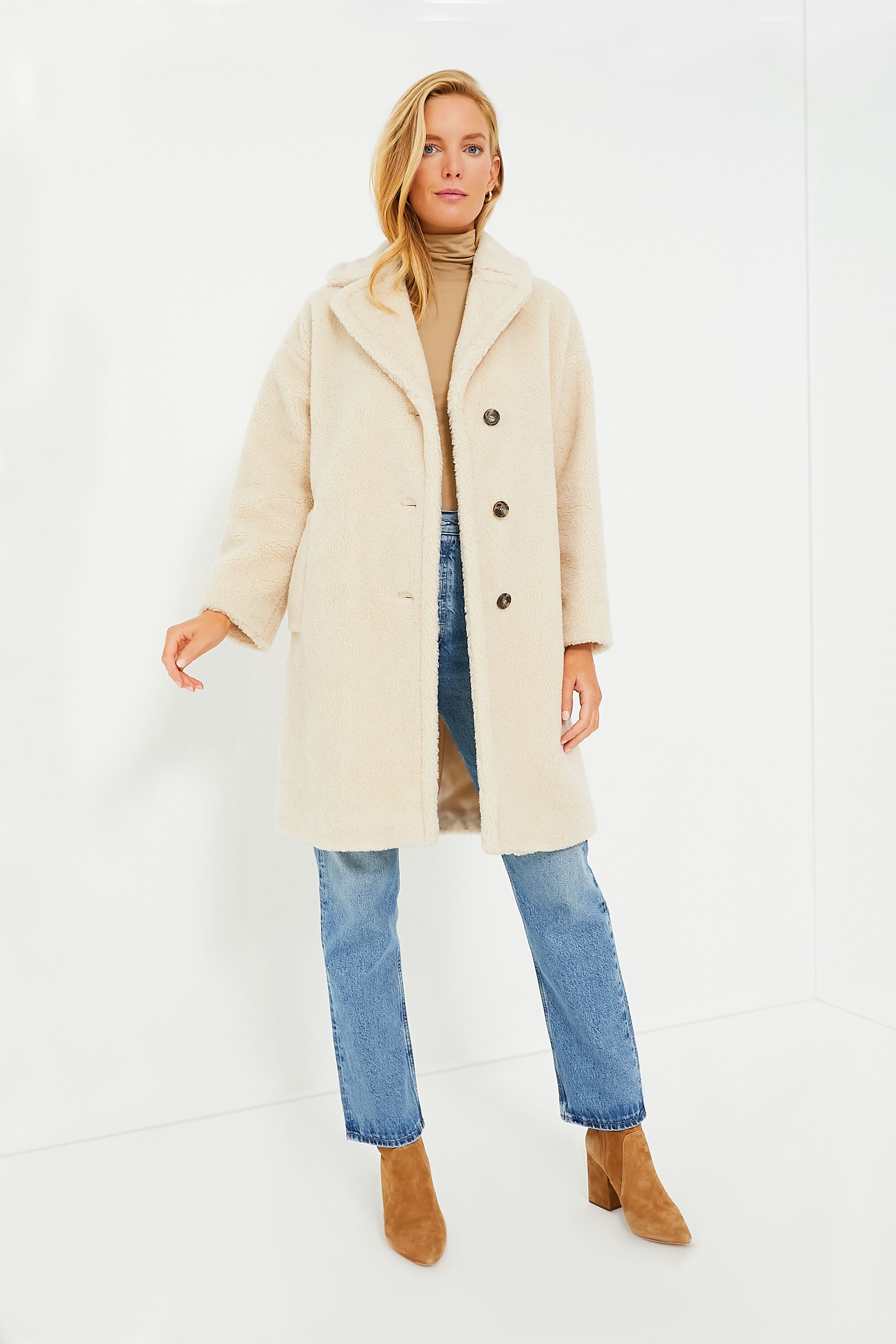 Beige Veber Coat-Get Girly