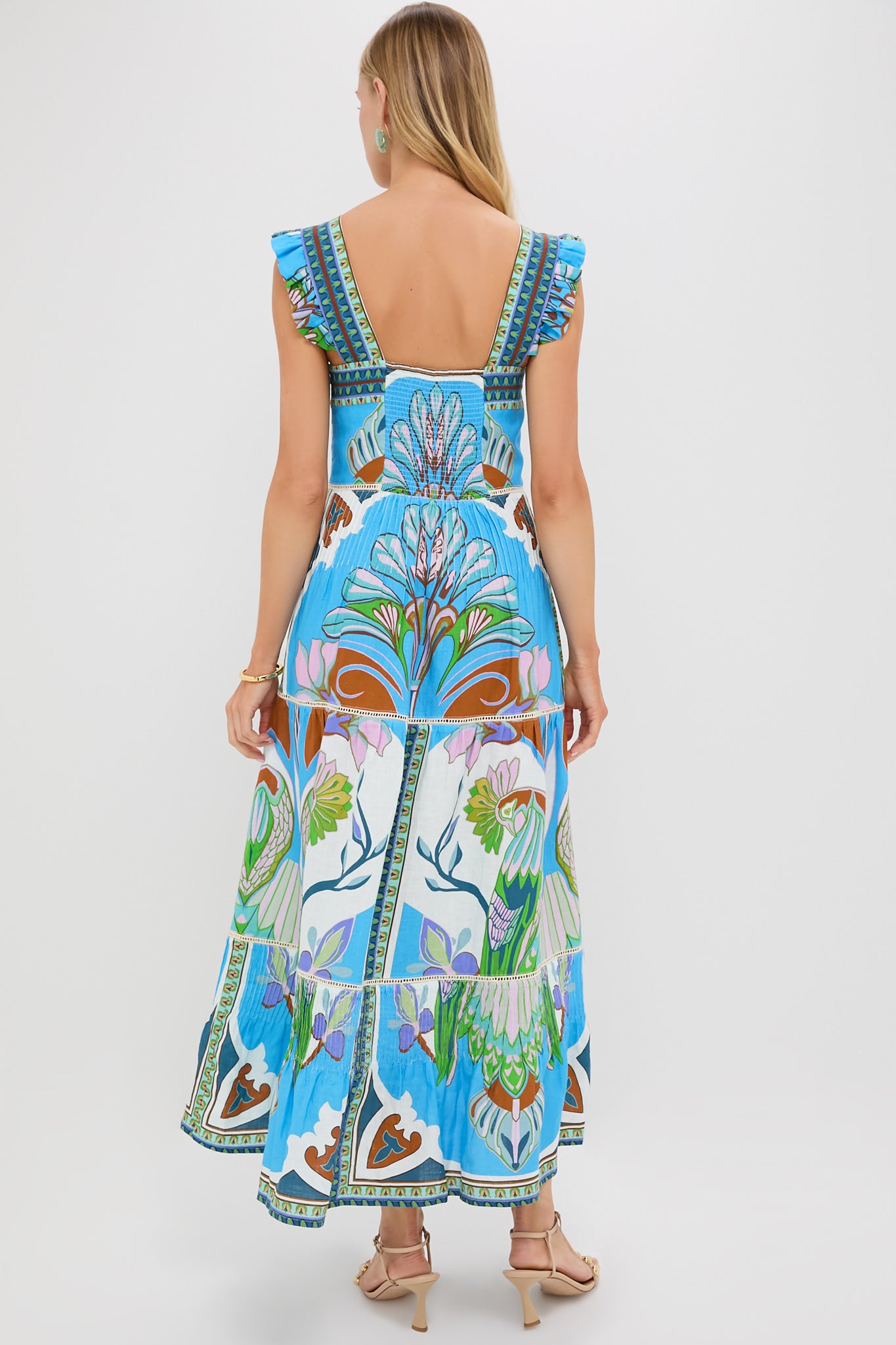 Blue Multicolor Sybill Dress-Get Girly