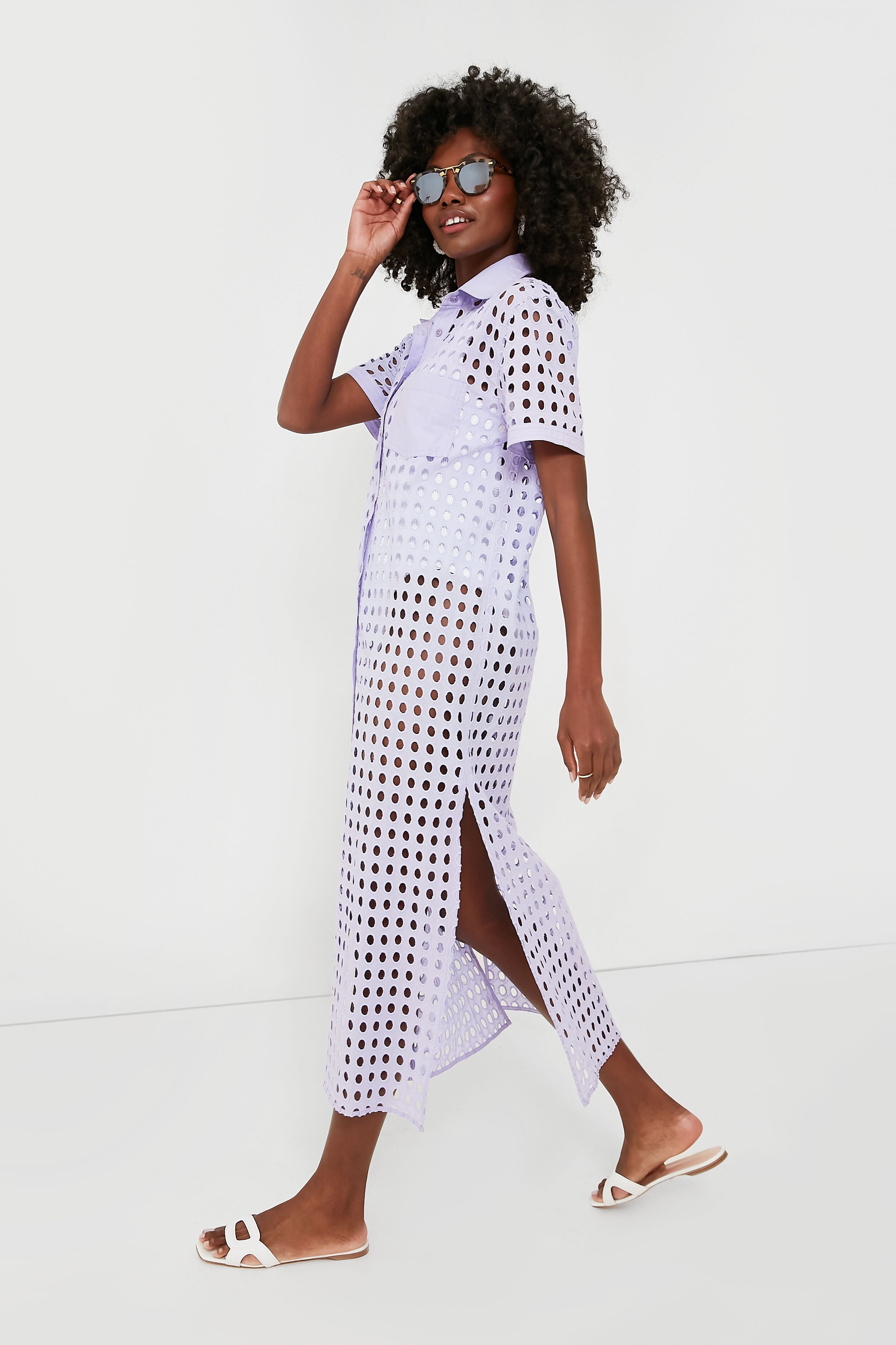 Wisteria Oxford Tunic Maxi-Get Girly