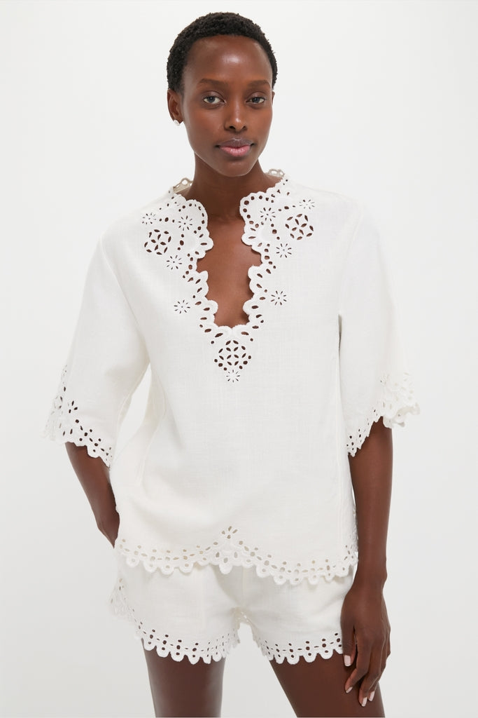 White Shana Blouse-Get Girly