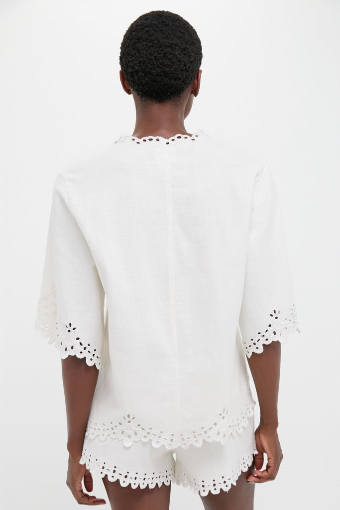White Shana Blouse-Get Girly