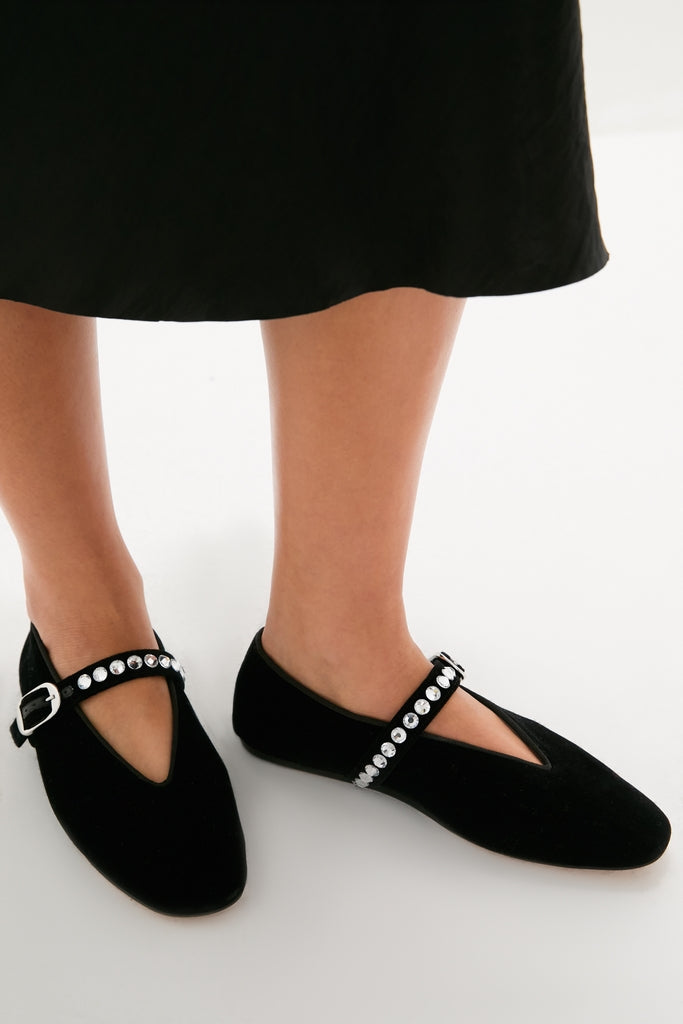 Black Stella Slippers-Get Girly