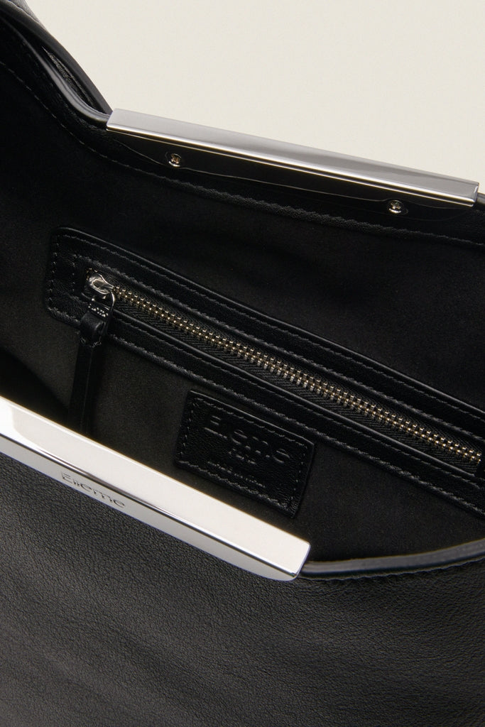 Black and Silver Suede Gemini Bag-Get Girly