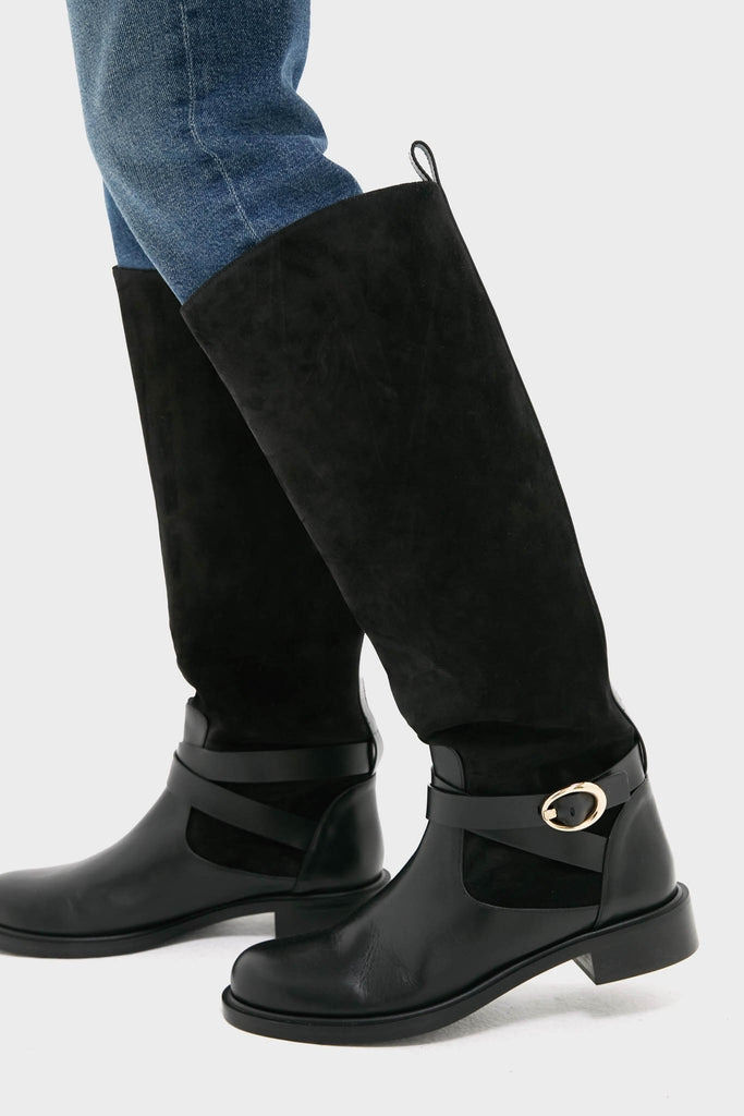 Black Benni Riding Boots-Get Girly