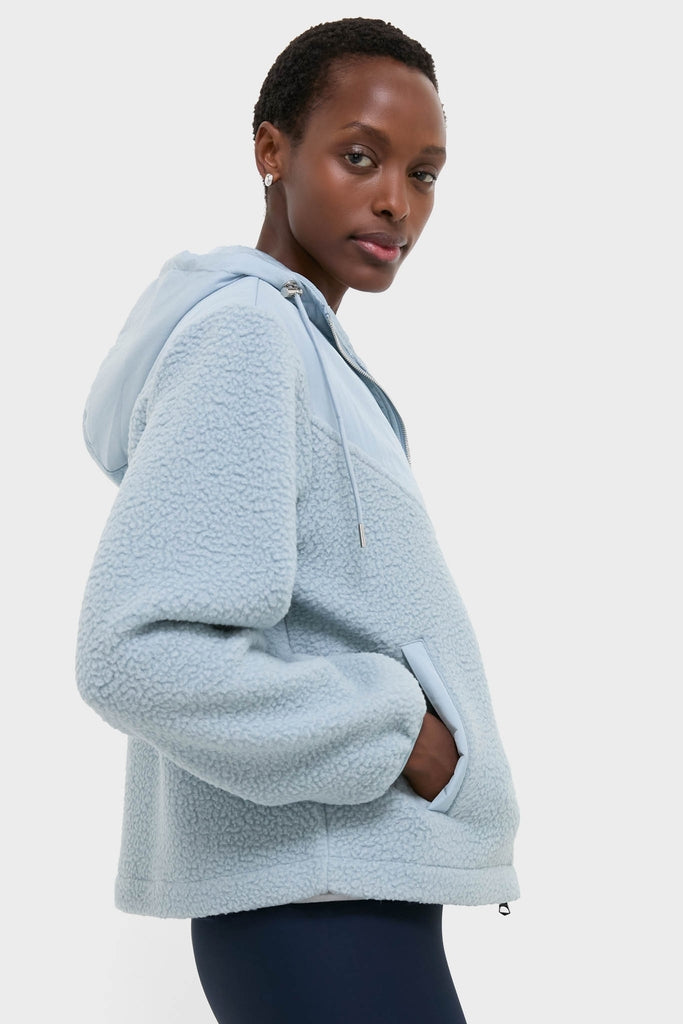 Ashley Blue Rosia Fleece Hoodie-Get Girly