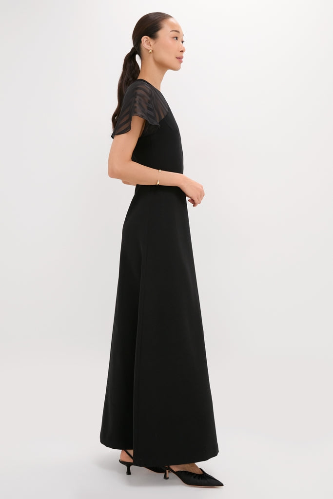 Black Crepe Annelise Dress-Get Girly