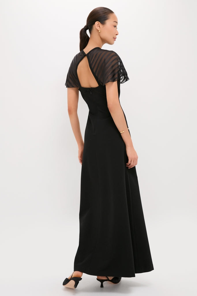 Black Crepe Annelise Dress-Get Girly