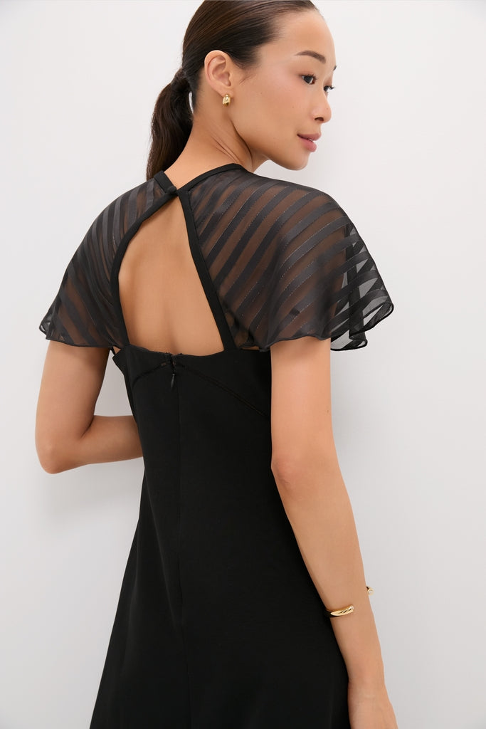 Black Crepe Annelise Dress-Get Girly