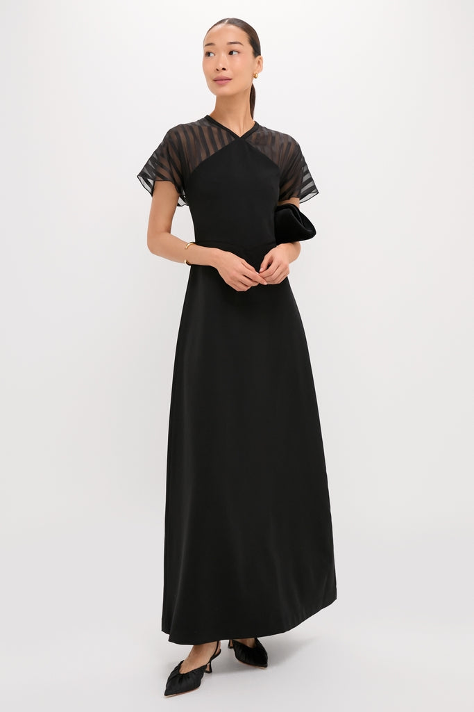 Black Crepe Annelise Dress-Get Girly