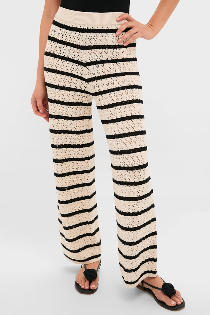 Black & Tan Stripe Portimao Pants-Get Girly