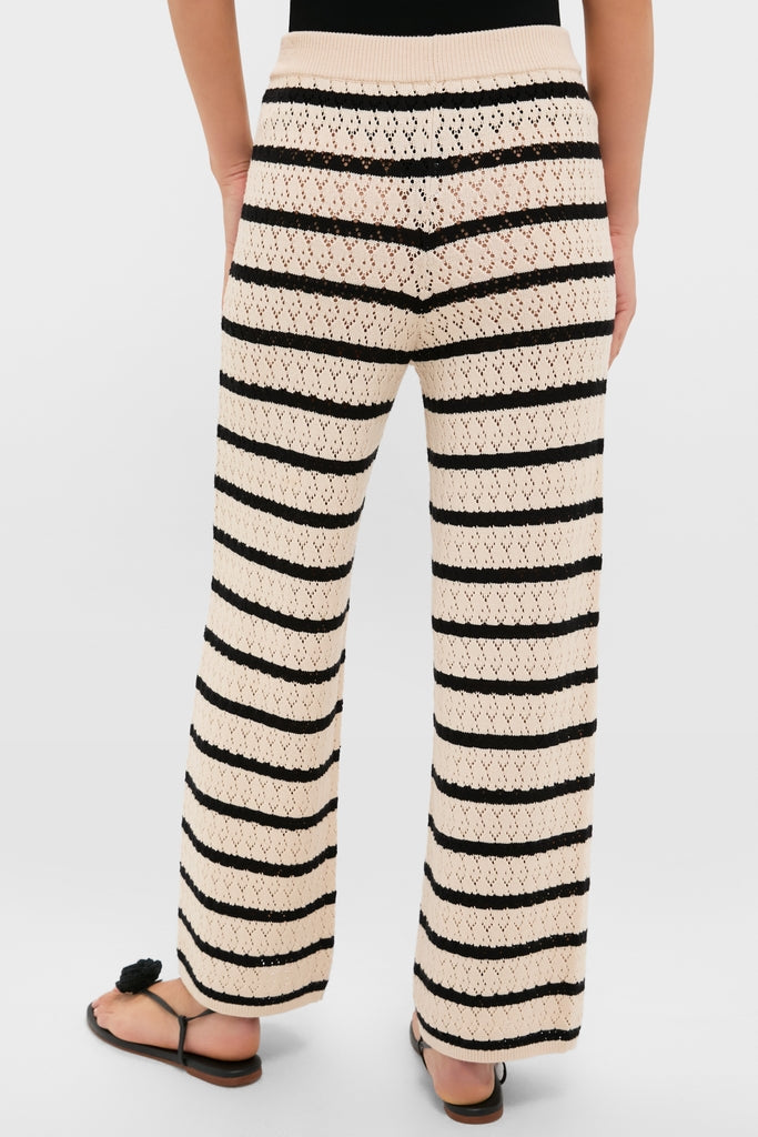 Black & Tan Stripe Portimao Pants-Get Girly
