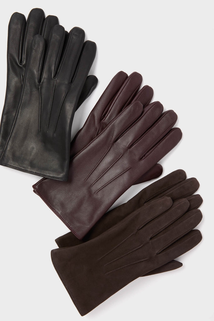 Windsor Wine Short Leather Gloves-Get Girly