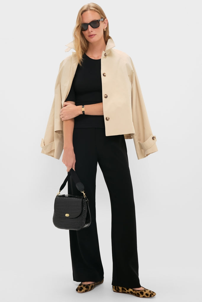 Black Croco Turnlock Louis with Top Handle-Get Girly