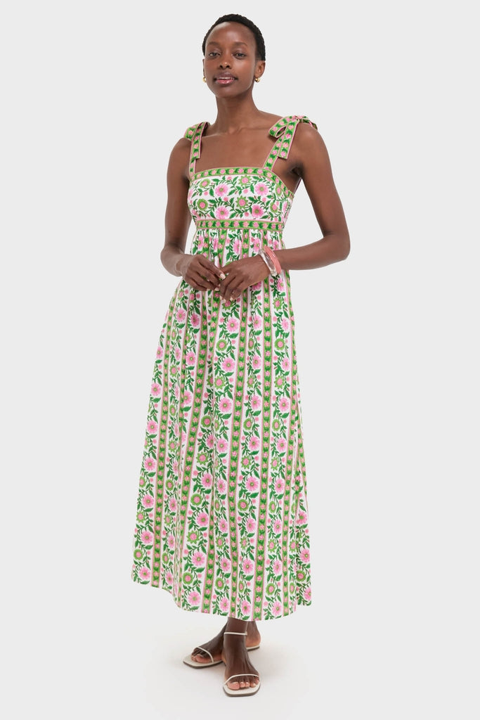 Emerald Border Mykonos Dress-Get Girly