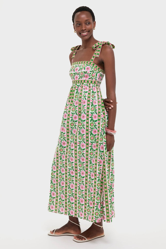 Emerald Border Mykonos Dress-Get Girly