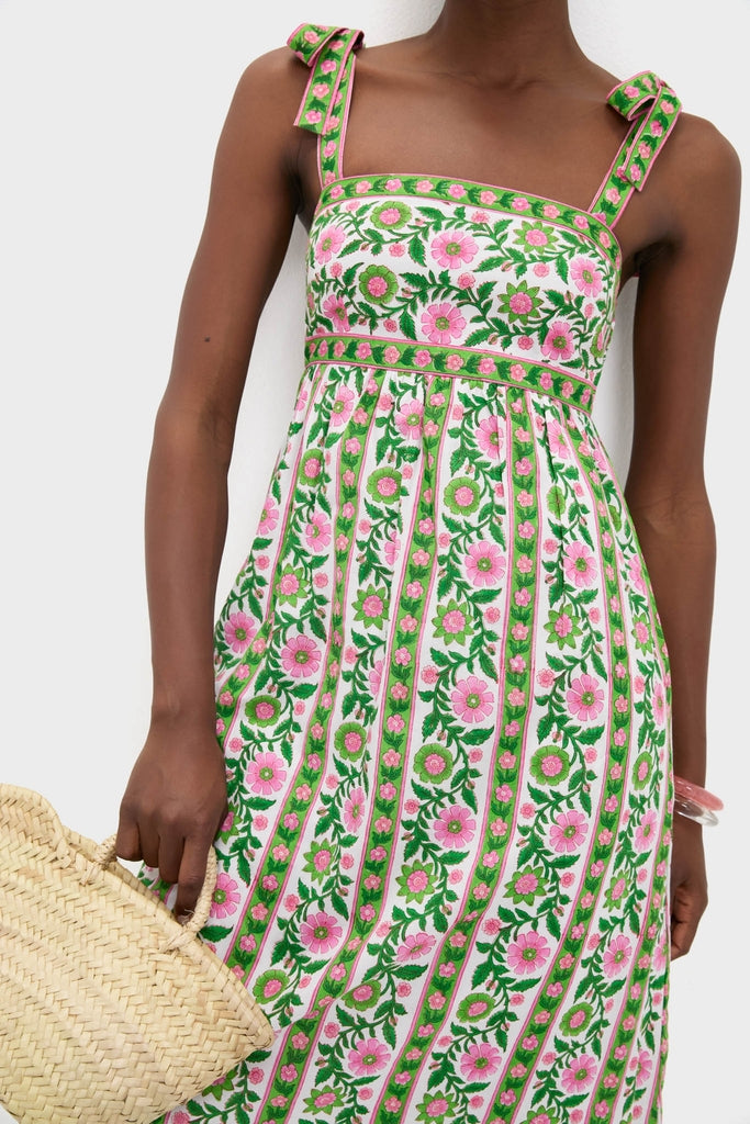 Emerald Border Mykonos Dress-Get Girly