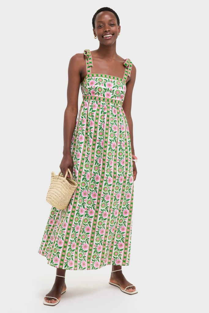 Emerald Border Mykonos Dress-Get Girly