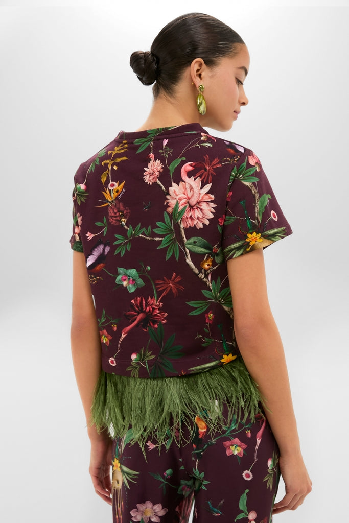 Zooflora La Scala Tee with Feathers-Get Girly