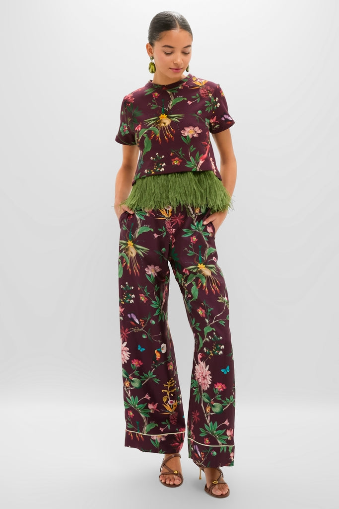 Zooflora La Scala Tee with Feathers-Get Girly