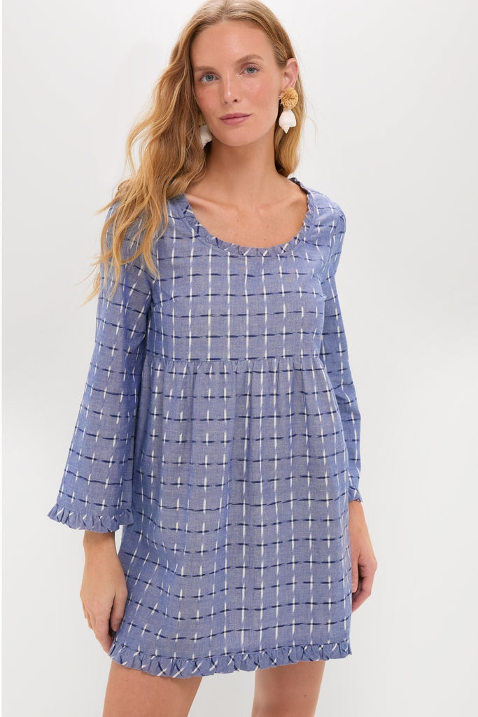 Azure Ikat Clara Dress-Get Girly