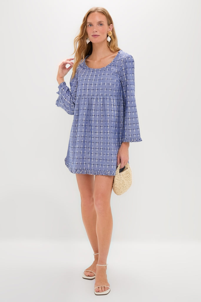 Azure Ikat Clara Dress-Get Girly