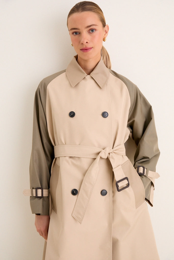 Beige Canasta Raincoat-Get Girly