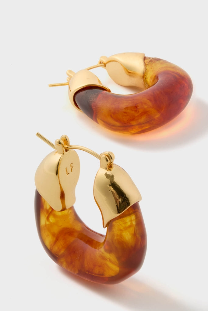 Tortoise Mini Organic Hoops-Get Girly