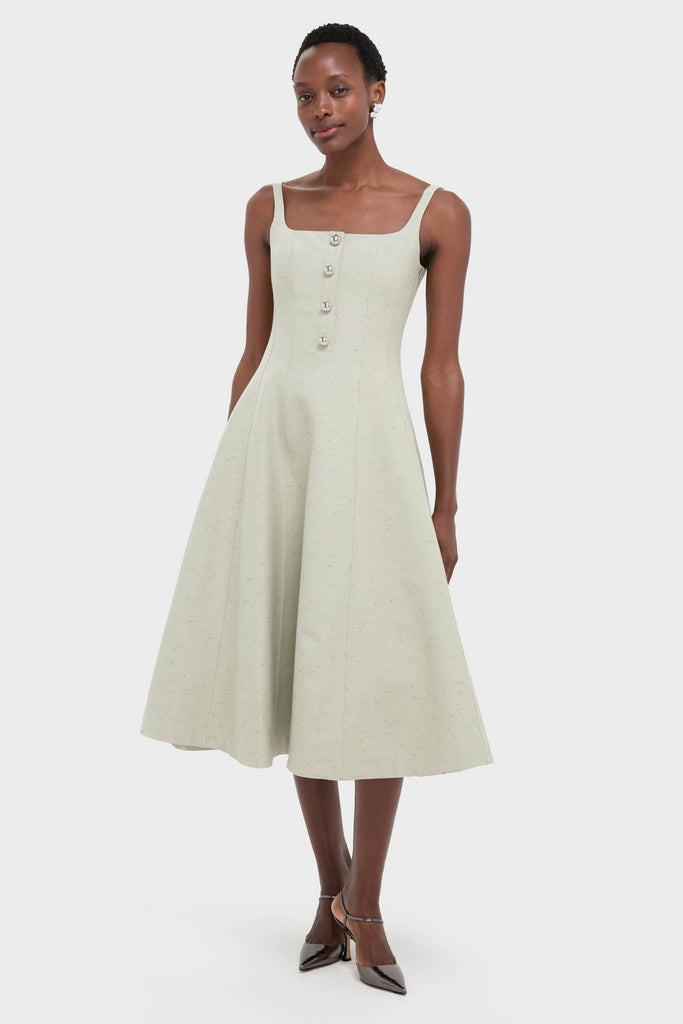 Green Lily Orrie Midi Dress-Get Girly