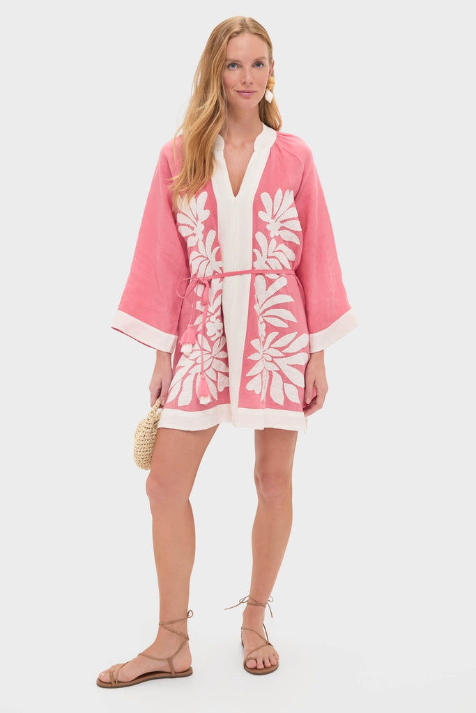 Flora Pink Lumi Mini Dress-Get Girly