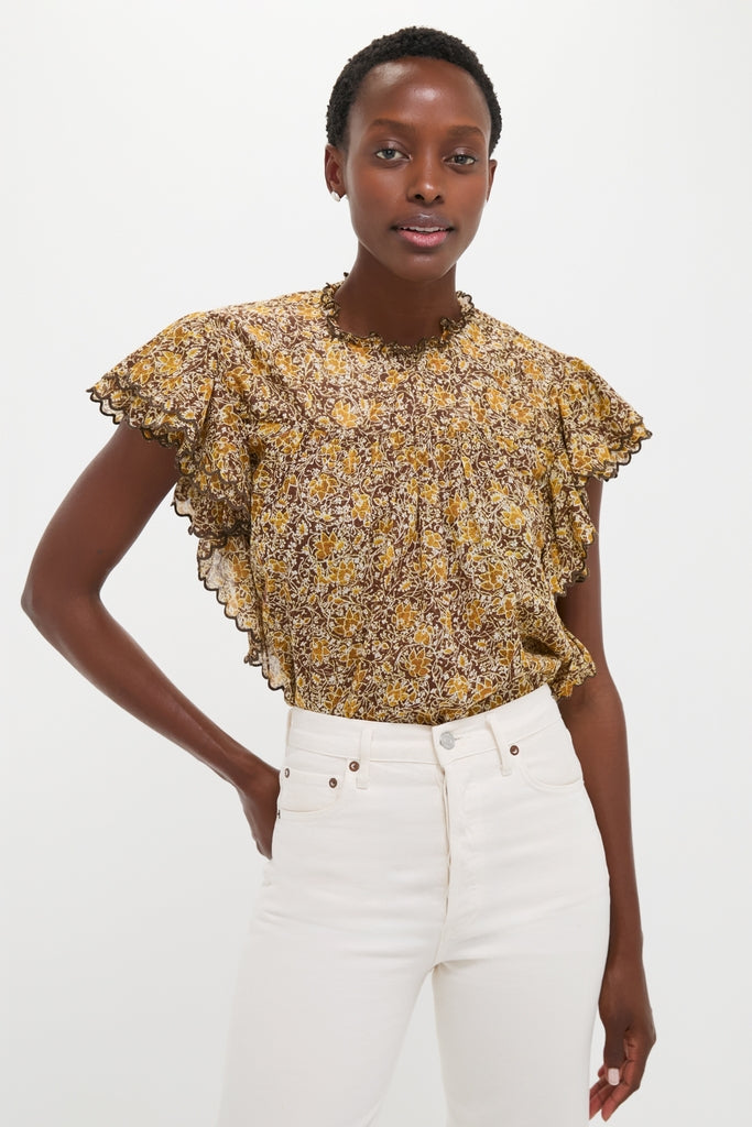 Khaki Daliyane Top-Get Girly