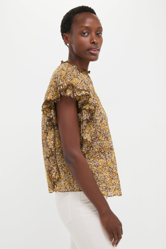 Khaki Daliyane Top-Get Girly