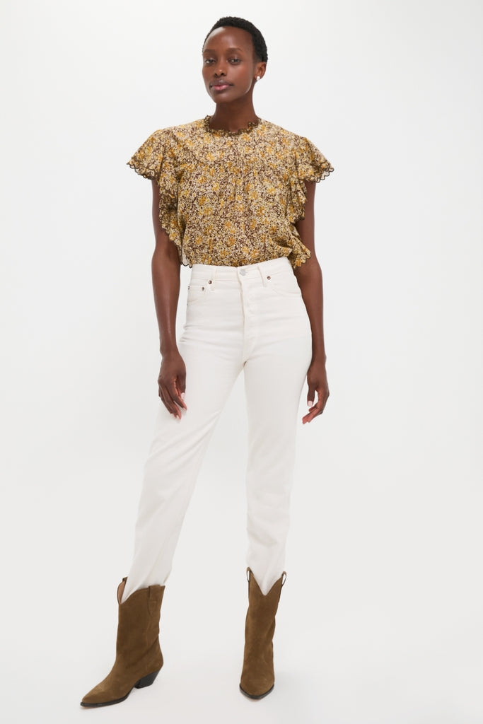 Khaki Daliyane Top-Get Girly