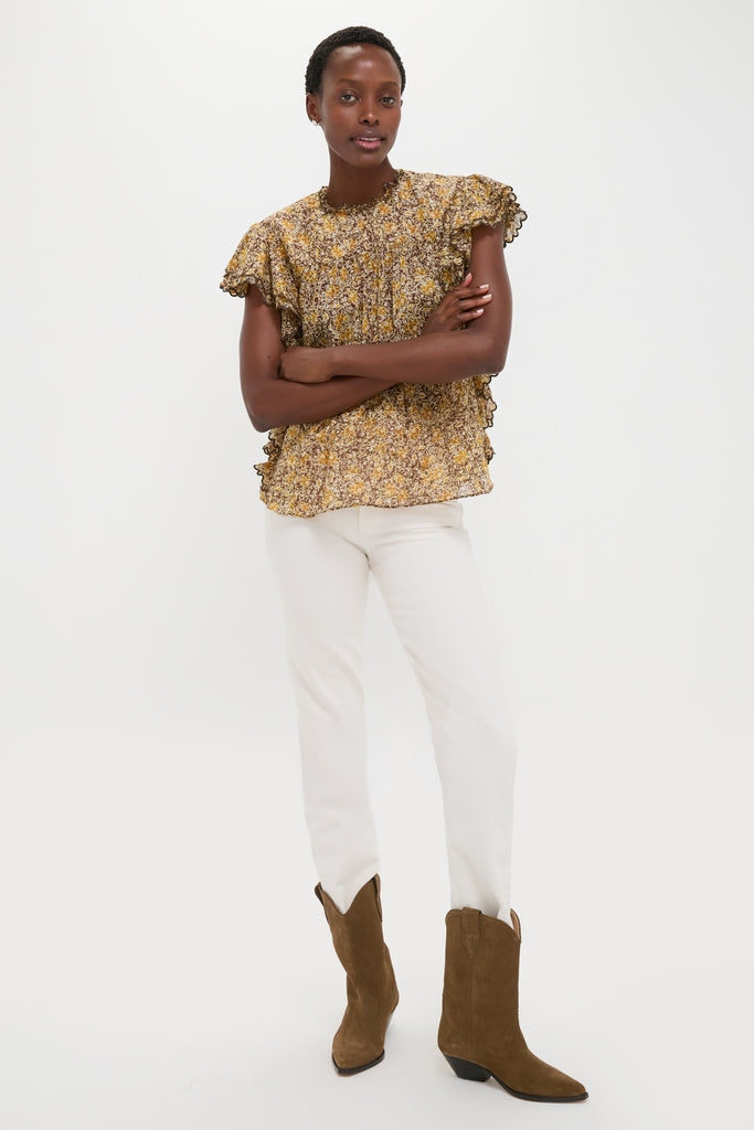 Khaki Daliyane Top-Get Girly