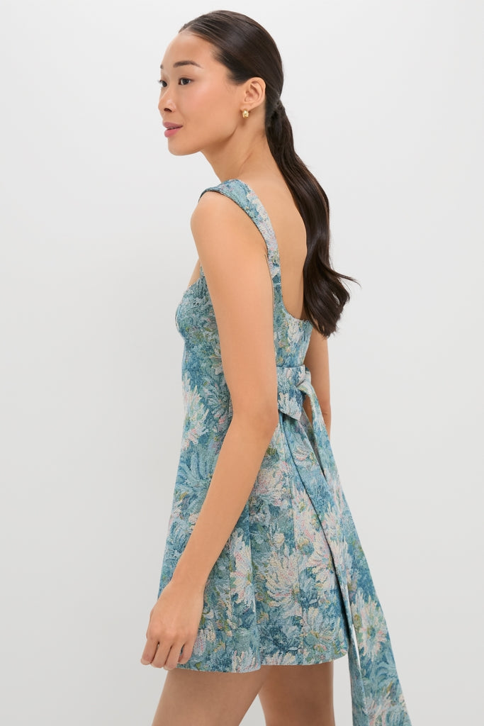 Aquarelle Jacquard Rue Mini Dress-Get Girly