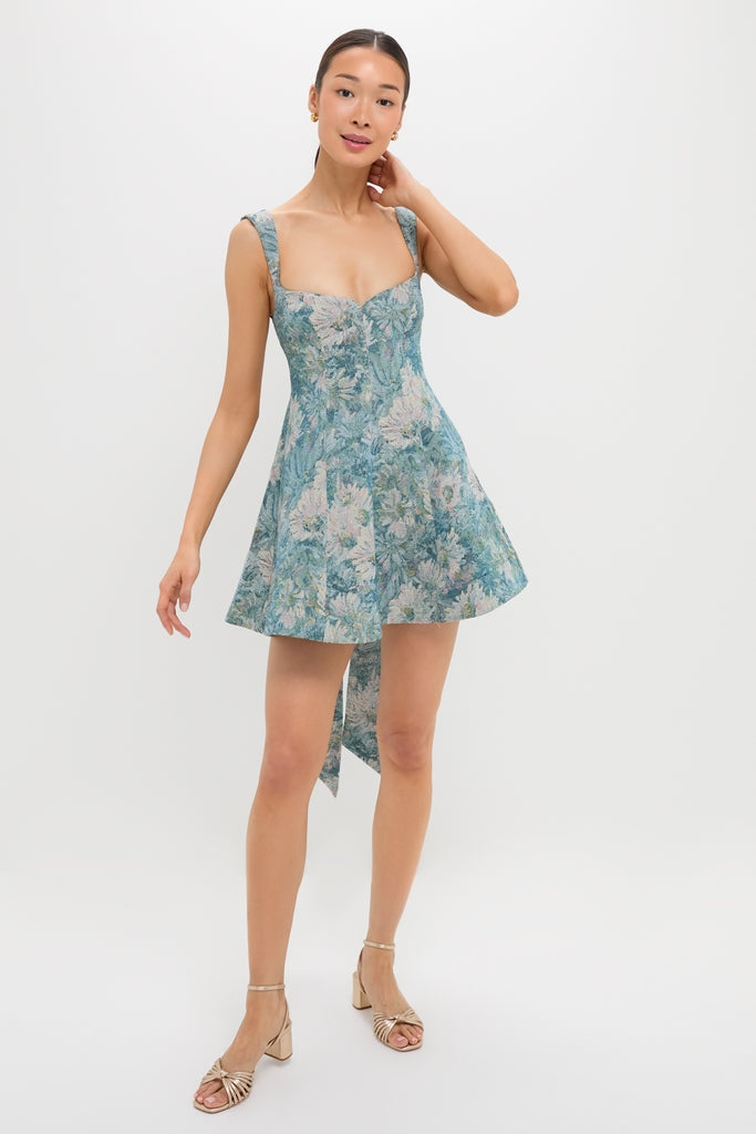 Aquarelle Jacquard Rue Mini Dress-Get Girly