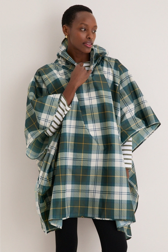 Ancient Tartan Showerproof Poncho-Get Girly